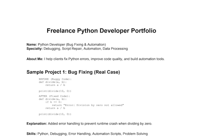 fix python bugs and create simple python scripts